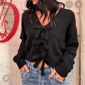 Mable Ribbon bow detail sweater